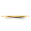 1.2mm Half Round Satin Stackable Band