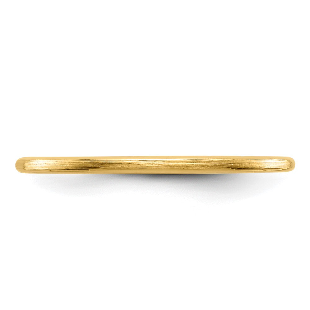 1.2mm Half Round Satin Stackable Band