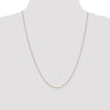 14K 24 inch Carded .5mm Box Link with Spring Ring Clasp Chain