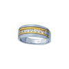 IBGoodman 10k Two-tone Men's Polished and Satin 7-Stone Ring Mounting