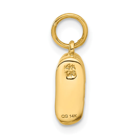 14k  3-D Single Baby Shoe Charm