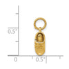 14k  3-D Single Baby Shoe Charm