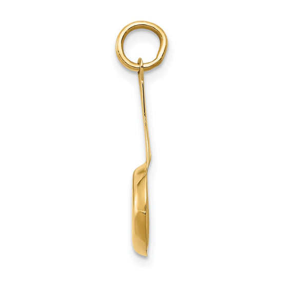 14k 3-D Frying Pan with White and Yellow Enameled Egg Charm
