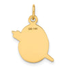 14k Multi-color Enameled Artist Palette Charm