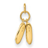 Gold Ballet Slippers Charm
