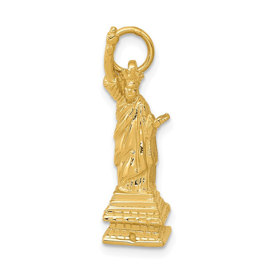 14k 3-D Statue Of Liberty Charm