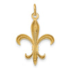 Gold Polished Flue de lis Pendants