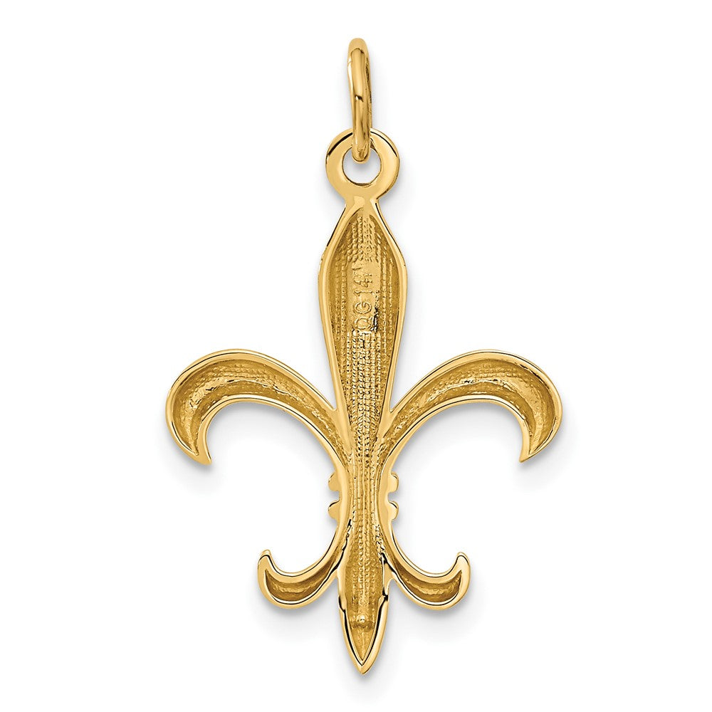 Gold Polished Flue de lis Pendants