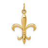 Gold Polished Flue de lis Pendants