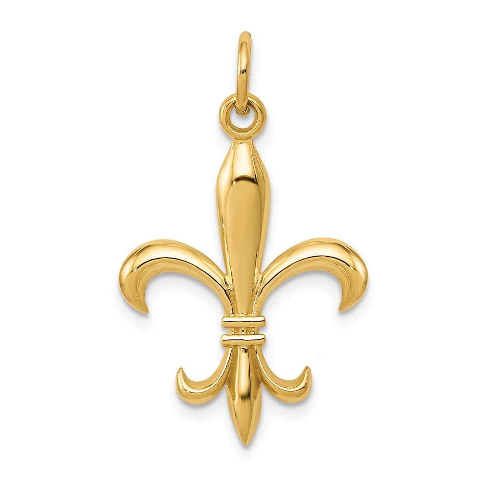 Gold Polished Flue de lis Pendants