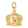 14k 3-D Crown Charm