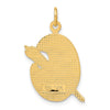 14k Multi-color Enameled Artist Palette Charm