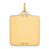 Gold Polished Birth Certificate Pendants