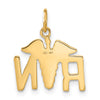 Gold Polished Medical Pendants
