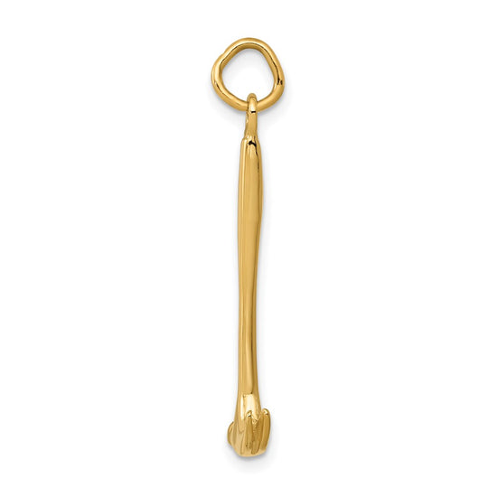 Gold Polished Tool Pendants