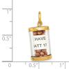 14K 3-D Mustard Seeds with Matthew 17:20 Scroll Inside Pendant