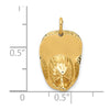 14k 3-D Large Firemans Helmet Charm