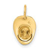 14k  3-D Firemans Helmet Charm