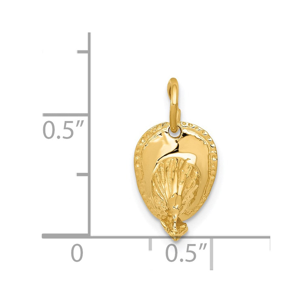 14k  3-D Firemans Helmet Charm