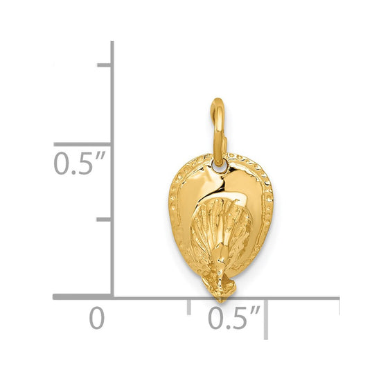 14k 3-D Firemans Helmet Charm