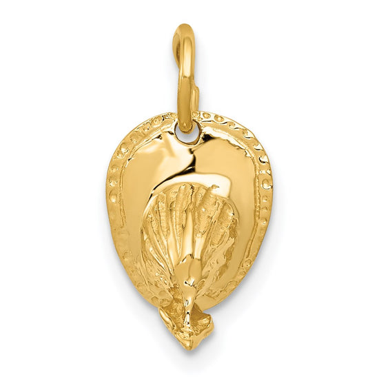 14k  3-D Firemans Helmet Charm