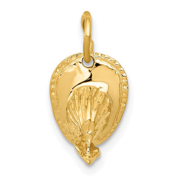 14k  3-D Firemans Helmet Charm