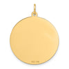 14K HAPPY ANNIVERSARY with Hearts 25mm Engravable Disc Charm