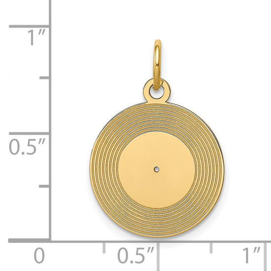 Gold Record Album Charm