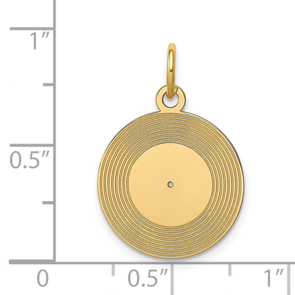 Gold Record Album Charm