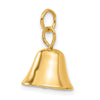 14k Moveable 3-D Wedding Bell Charm