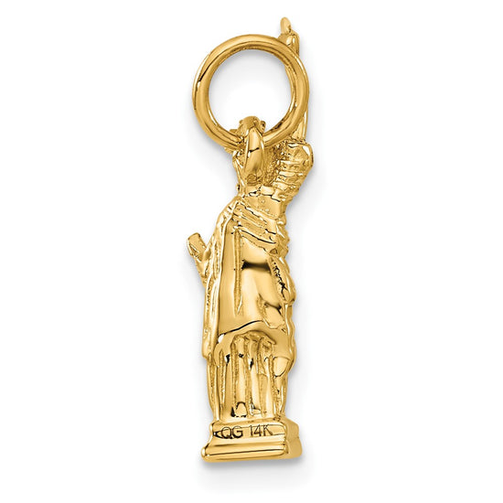 14k 3-D Statue Of Liberty Charm