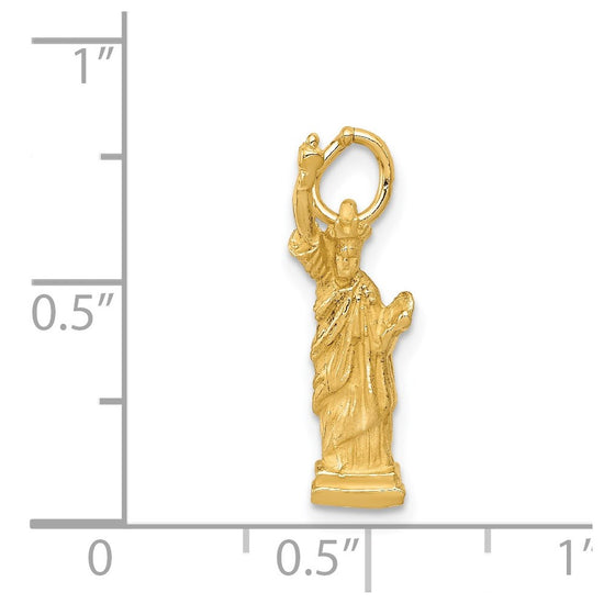 14k 3-D Statue Of Liberty Charm