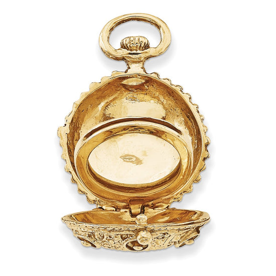 14k Vintage Fancy Domed 20mm Round Locket
