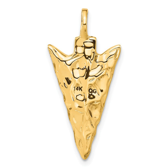 Gold Polished Arrow Pendants