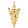 Gold Polished Arrow Pendants