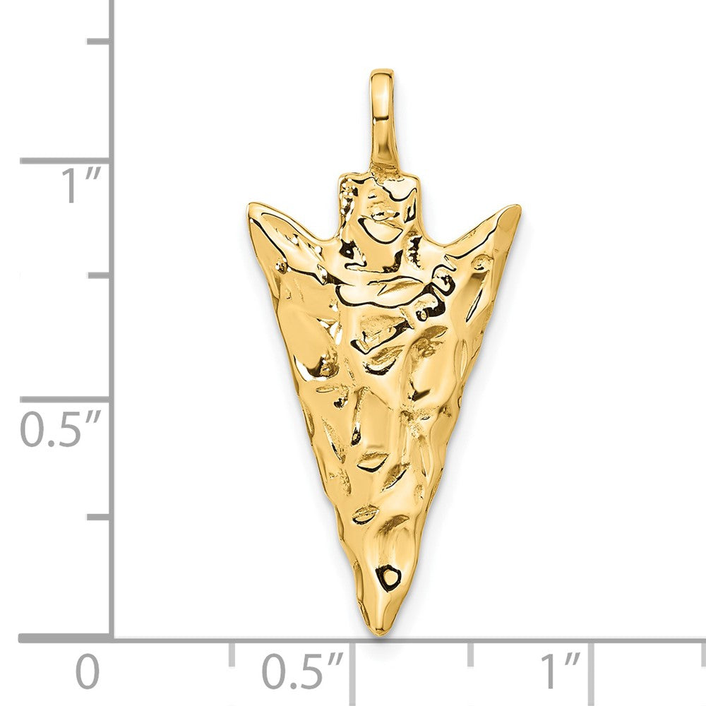 Gold Polished Arrow Pendants