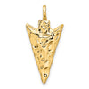 Gold Polished Arrow Pendants