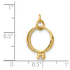 Gold Wedding Rings with CZ Charm