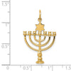 14K 3-D Menorah and Star of David Charm