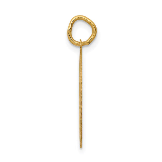 14k GRADUATION DAY Engravable Disc Charm