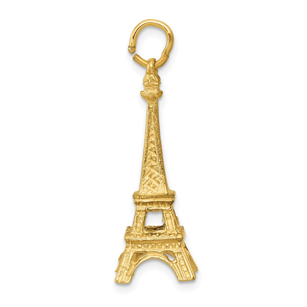Gold Polished Eiffel Tower Pendants