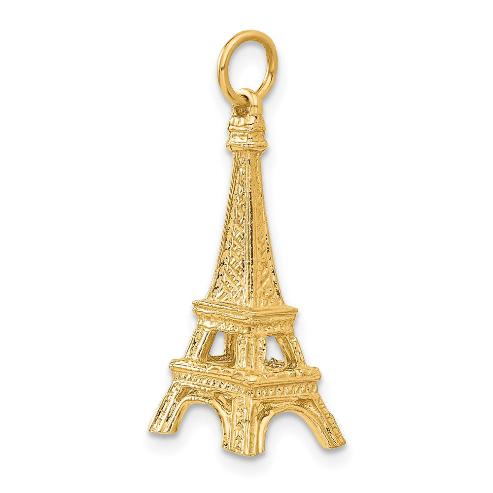 Gold Polished Eiffel Tower Pendants