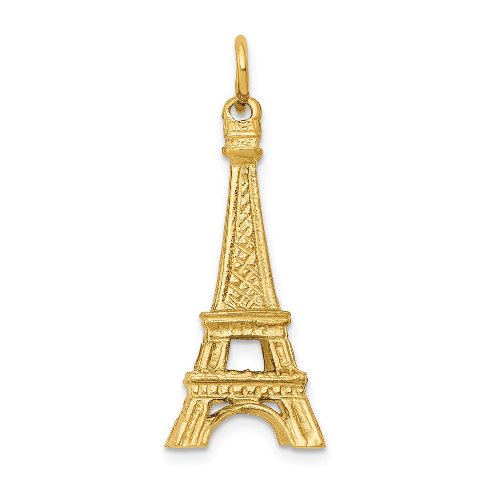 Gold Polished Eiffel Tower Pendants