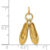 14K 3-D Ballet Slippers Charm