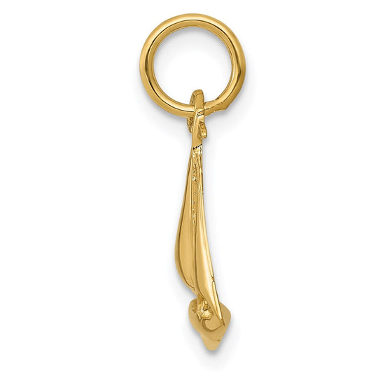 Gold Polished Sailboat Pendants