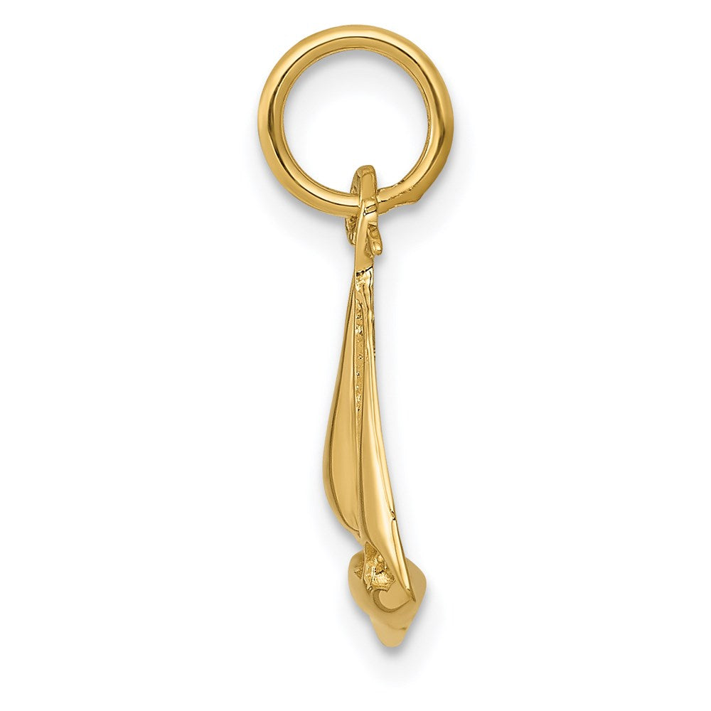 Gold Polished Sailboat Pendants