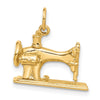 14K 3-D Antique Sewing Machine Charm