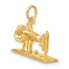 14K 3-D Antique Sewing Machine Charm
