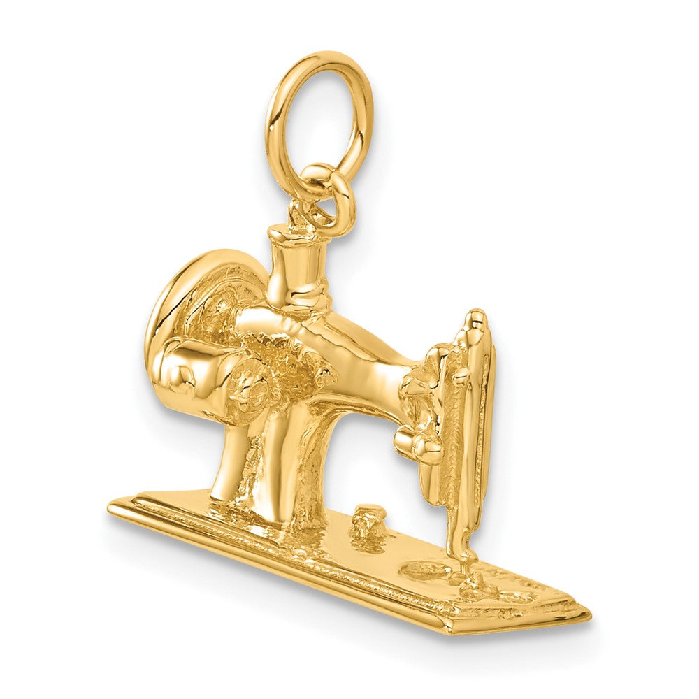14K 3-D Antique Sewing Machine Charm