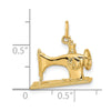 14K 3-D Antique Sewing Machine Charm